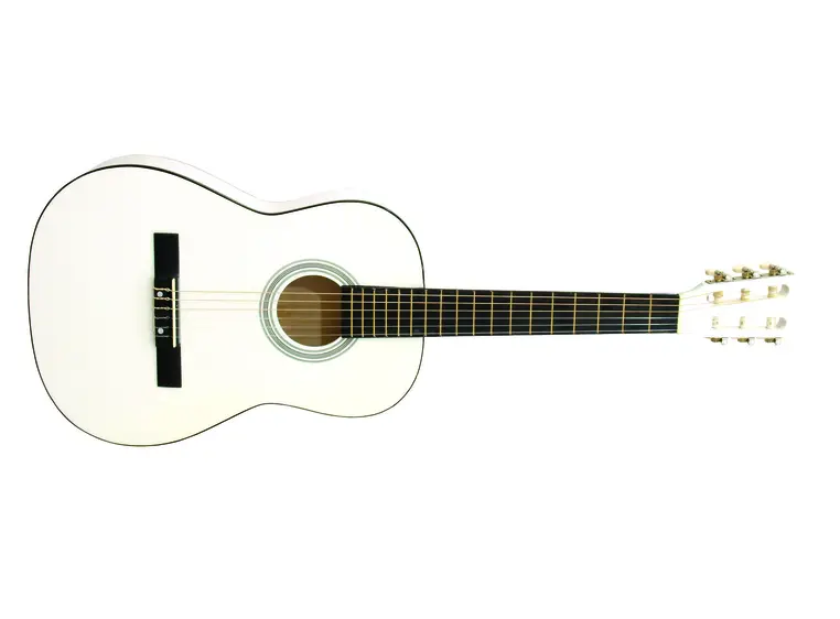DIMAVERY AC-303 Classic Guitar 3/4, white 